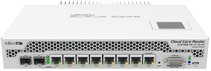 Акція на Маршрутизатор MikroTik CCR1009-7G-1C-1S+PC від Територія твоєї техніки