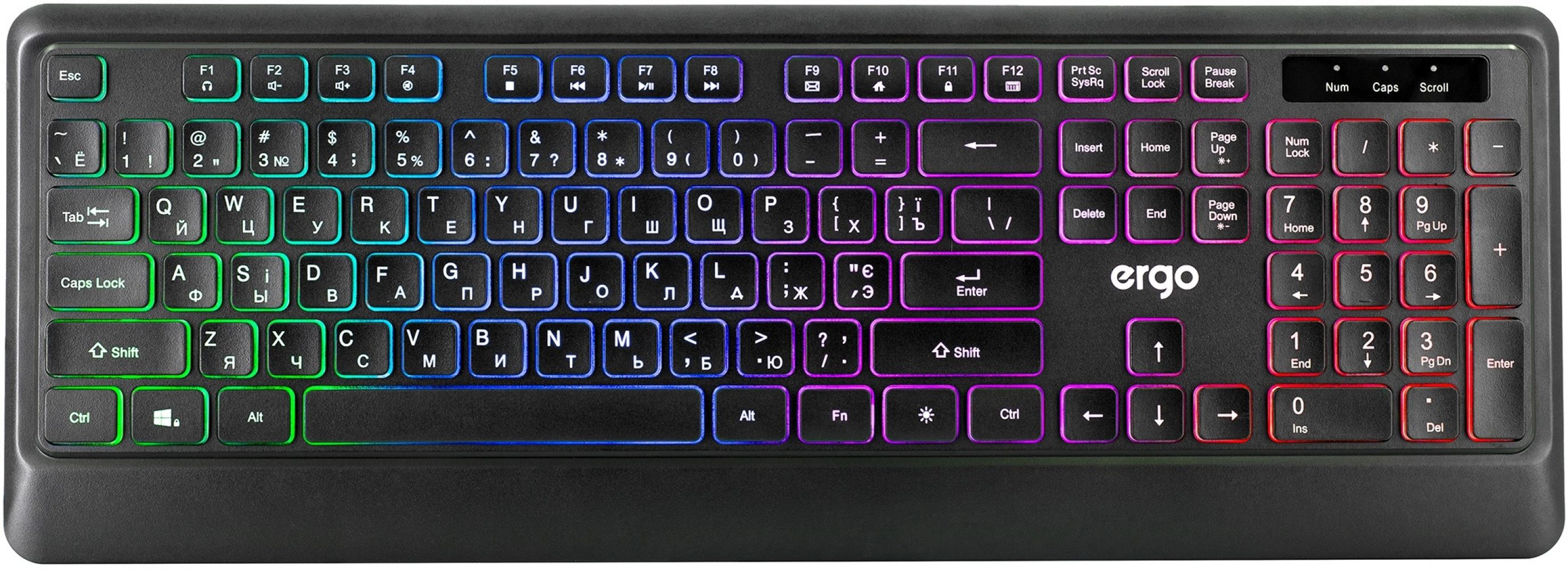 

Клавіатура дротова Ergo KB-635 USB Black
