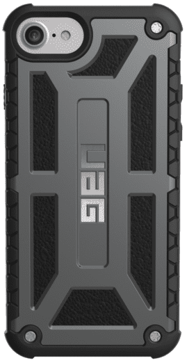 Акція на Чохол UAG iPhone 8/7/6S Monarch Graphite Black від Територія твоєї техніки