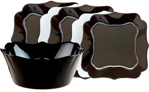 

Сервіз столовий Luminarc Authentic з 19 предметів (E6195) Black/White