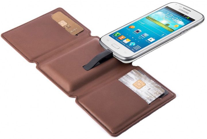 

УМБ Seyvr Leather Wallet + Micro-USB (ARM56828) Brown