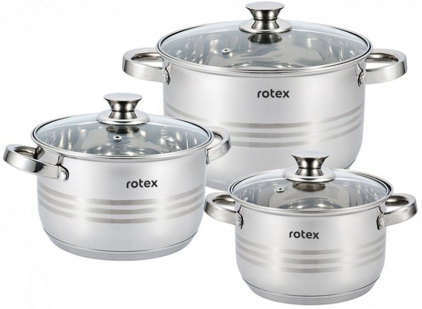 

Набор кастрюль Rotex Lamezia 6 предметов (RC305-6L Lamezia)