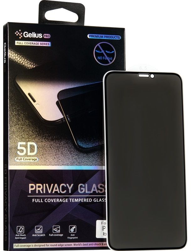 

Захисне скло Gelius Pro 5D Privacy iPhone X/XS Black