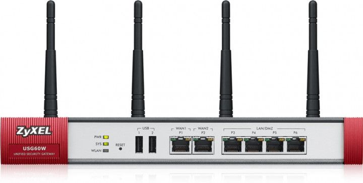 

Міжмережевий екран ZYXEL USG60W (USG60W-EU0102F)