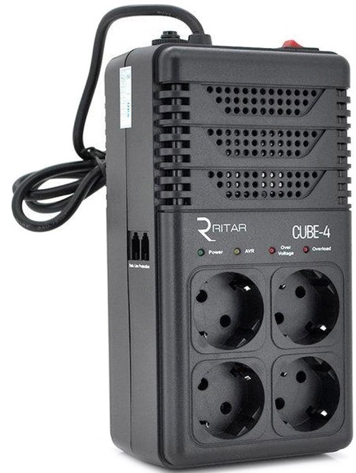 

Стабілізатор напруги Ritar CUBE-4 800VA (RT-CUBE-4/02941)
