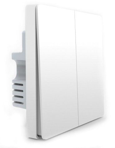 

Умный выключатель Xiaomi Aqara Smart Light Switch ZigBee Version (2 кнопки) (QBKG12LM)