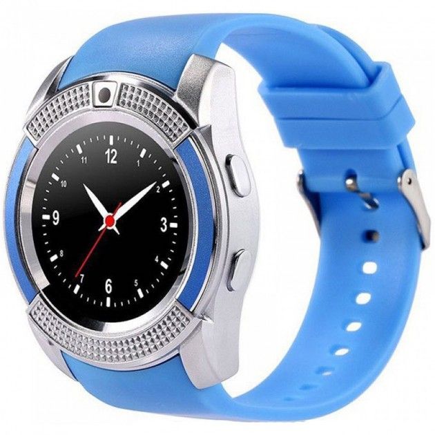 Акція на Смарт-часы UWatch V8 Blue від Територія твоєї техніки