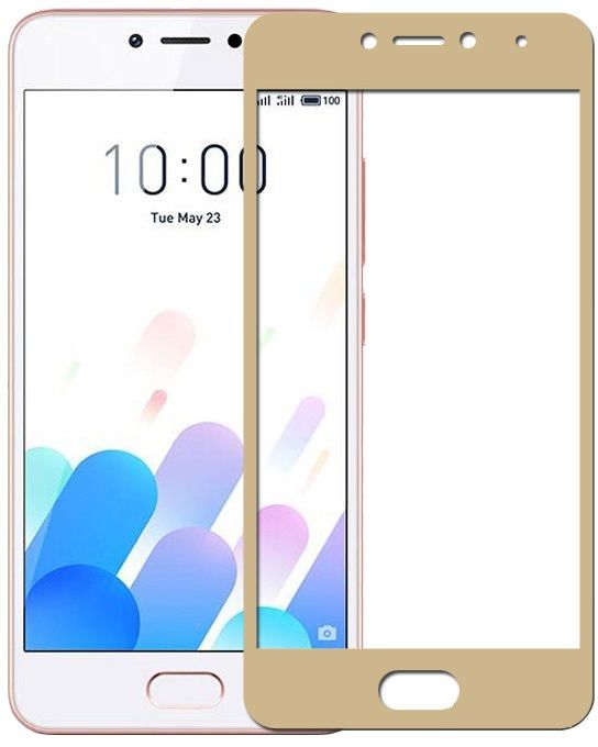 

Захисне скло для Meizu M5c 2.5D Gold