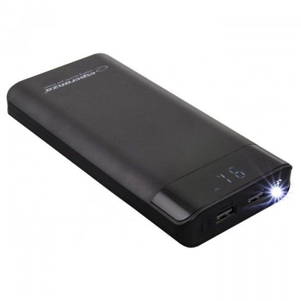 

Зовнішній акумулятор Esperanza Photon 17400 mAh (EMP120K) Black