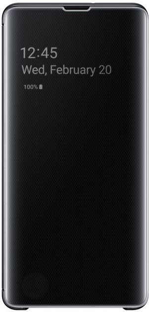 Акція на Чохол-книжка Samsung Clear View Cover для Samsung Galaxy S10 Plus (EF-ZG975CBEGRU) Black від Територія твоєї техніки