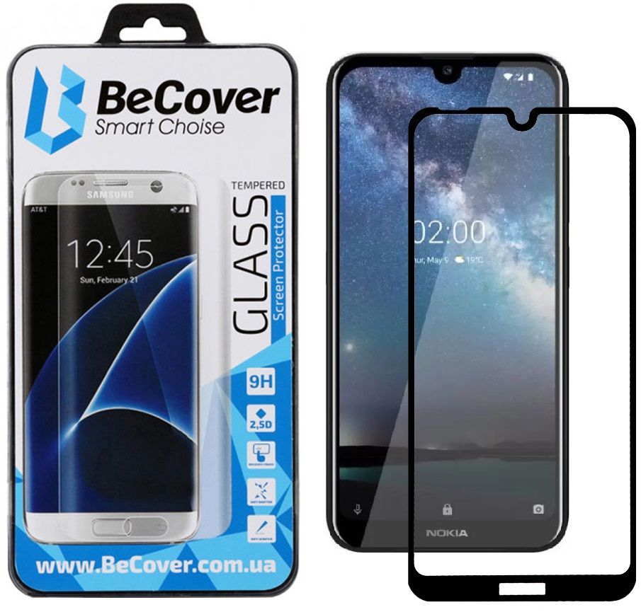 

Захисне скло BeCover для Nokia 2.2 (BC_704076) Black
