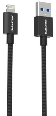 

Кабель USB Marakoko MCB24 lightning 1m 2A Black