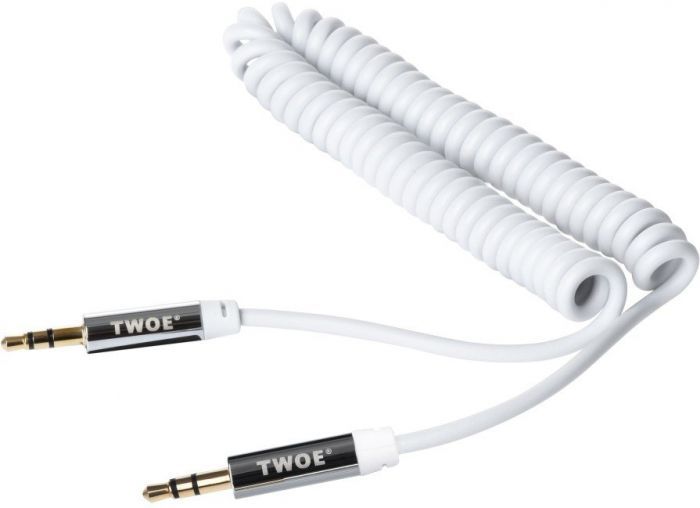 

Аудіокабель AUX 2E mini-jack 3.5 мм Male - mini-jack 3.5 мм Male Coiled 1.8 м (2E-W3539wt) White