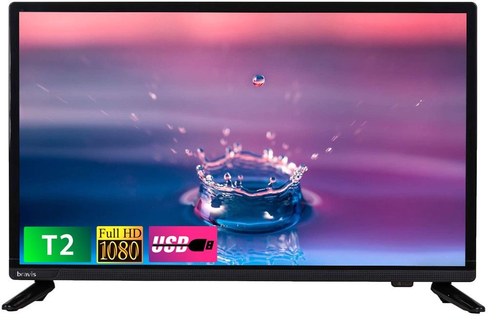 

Телевизор Bravis LED-22E6000 + T2 Black