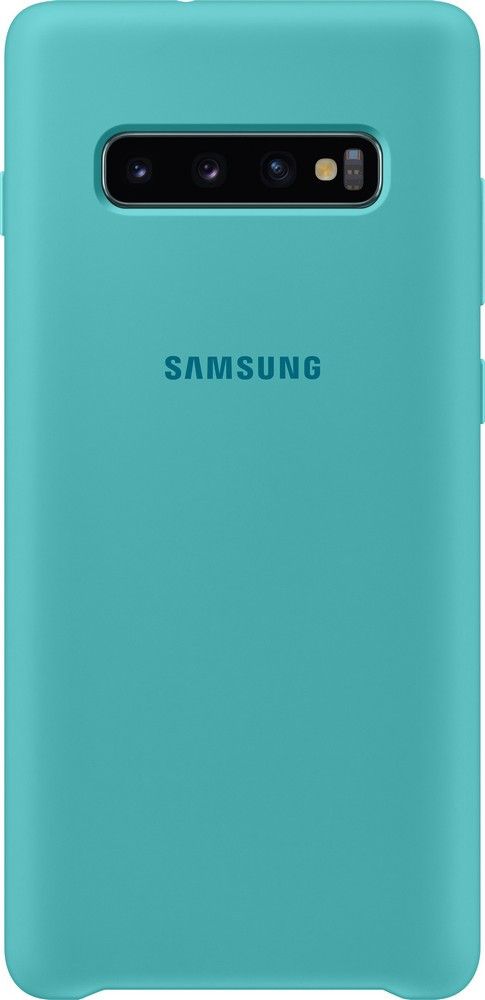 Акція на Панель Samsung Silicone Cover для Samsung Galaxy S10 Plus (EF-PG975TGEGRU) Green від Територія твоєї техніки