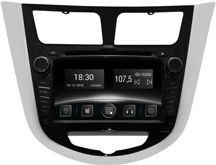 

Автомагнітола штатна Gazer CM5007-RB для Hyundai Accent (RB) 2010-2015