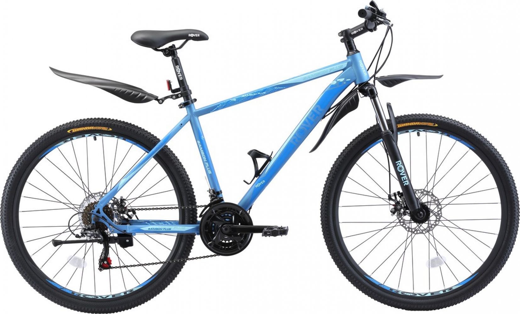 

Велосипед Rover Samson Plus 27.5"18" 2019 Matt Blue/Cyan