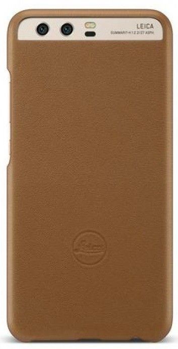 Акция на Бампер Huawei Leica Leather для Huawei P10 Plus (51991942) Brown от Територія твоєї техніки