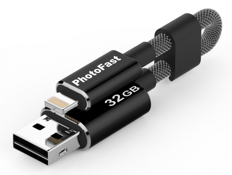 

USB флеш-накопитель PhotoFast MemoriesCable GEN3 USB3.0 32GB- Black (MCG3U3BK32GB)