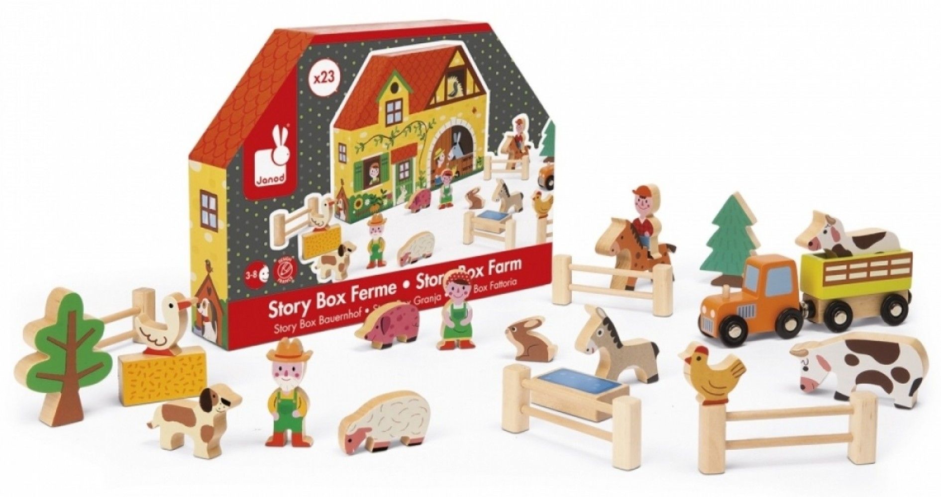 

Игровой набор Janod Story box Ферма (J08524)