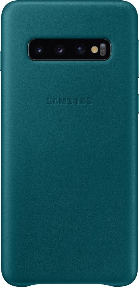 Акція на Панель Samsung Leather Cover для Samsung Galaxy S10 (EF-VG973LGEGRU) Green від Територія твоєї техніки