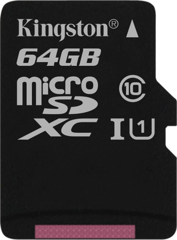 

Карта пам'яті Kingston microSDXC 64GB Canvas Select Class 10 UHS-I U1 (SDCS/64GBSP)