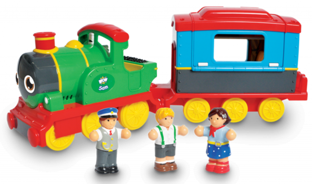 

Інерційна іграшка WOW Toys Паровозик Сем (08000)