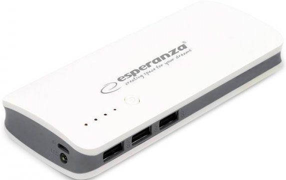 Акція на Зовнішній акумулятор Esperanza 8000 mAh (EMP106WE) White/Grey від Територія твоєї техніки