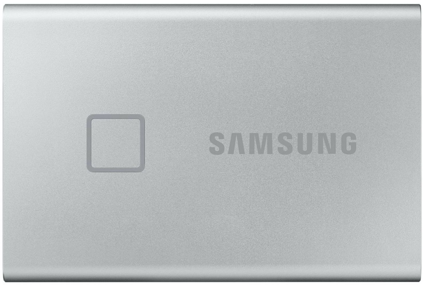 Акція на Жорсткий диск Samsung Portable SSD T7 TOUCH 1TB USB 3.2 Type-C (MU-PC1T0S/WW) External Silver від Територія твоєї техніки