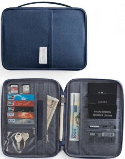

Дорожній органайзер для документів Travelty Dream Travel XL Navy Blue