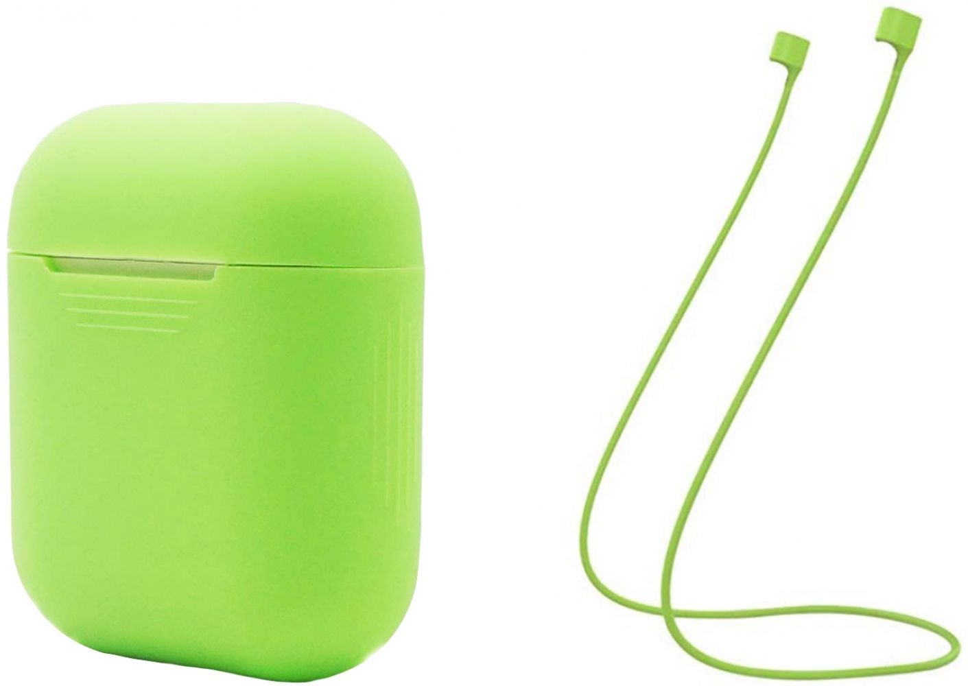 

Чехол для наушников Armorstandart Silicone Case with strap для Apple AirPods (ARM52927) Luminos Green