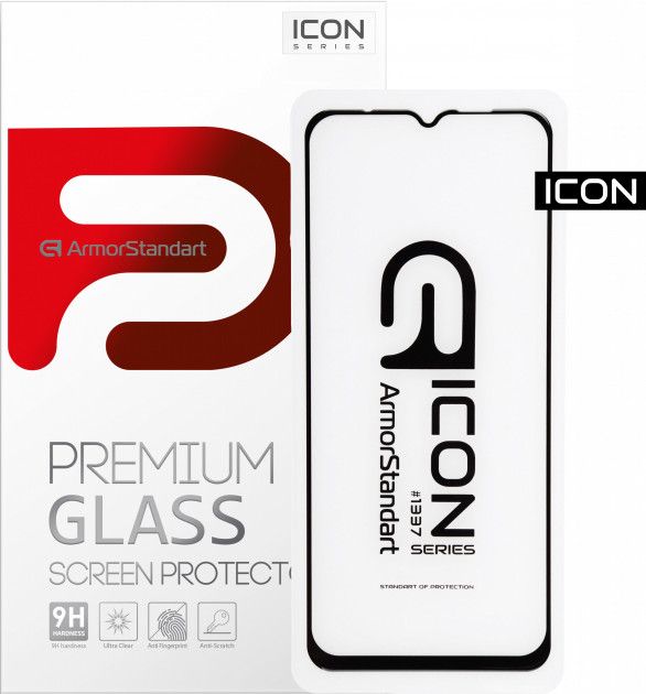 

Защитное стекло Armorstandart Icon для Xiaomi Redmi 9 Black (ARM56279)