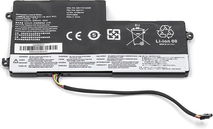 

Акумулятор PowerPlant для IBM/LENOVO ThinkPad S440 (45N1110) 11.1V 2090mAh/24Wh (NB480531)