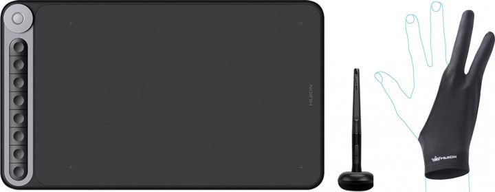 

Графічний планшет Huion Inspiroy Dial Q620M з рукавицею
