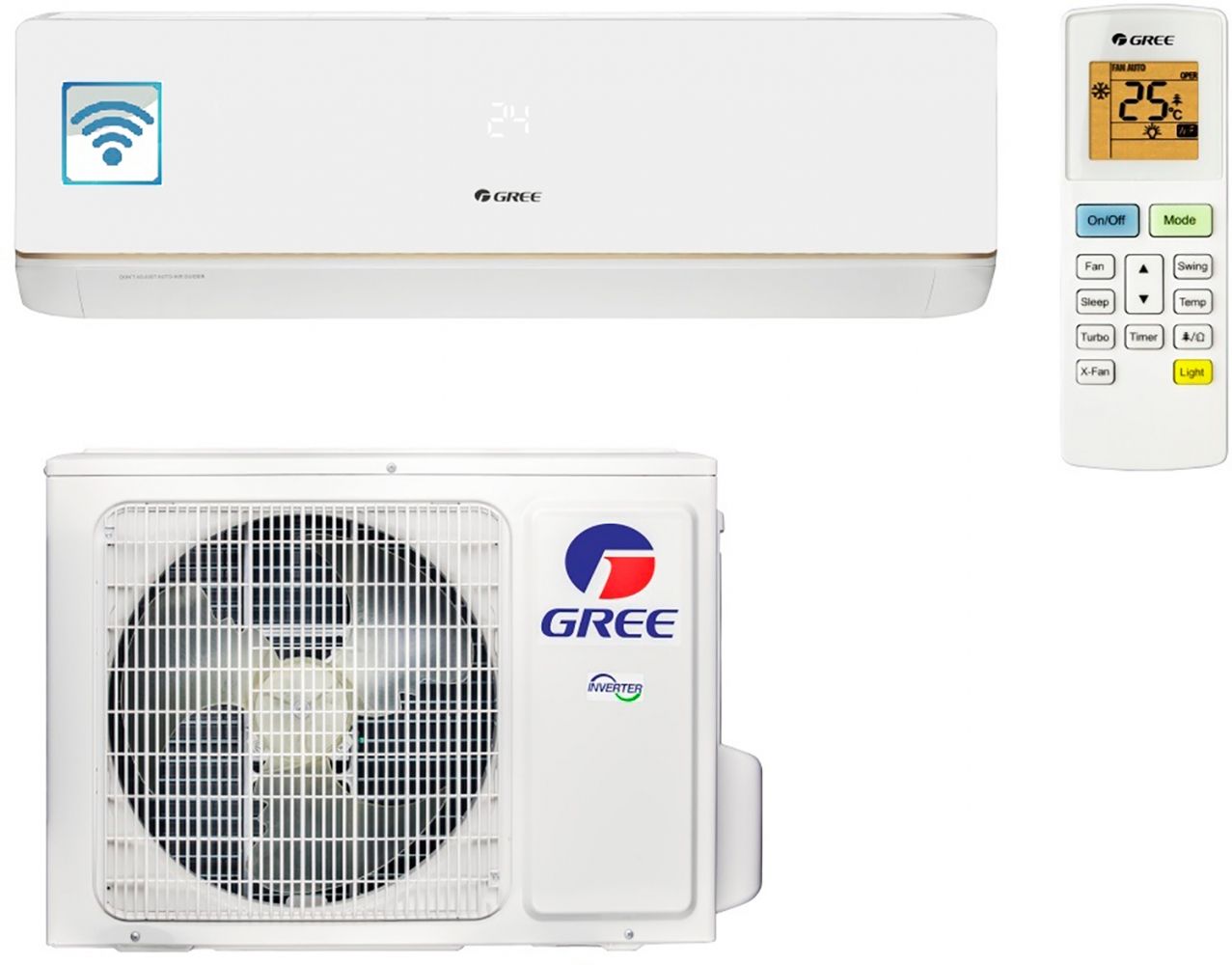 

Кондиціонер GREE GWH24AAD-K3DNA5A (BORA INVERTER)