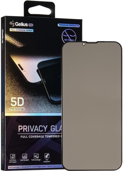 

Захисне скло Gelius Pro 5D Privasy iPhone 13/13 Pro Black