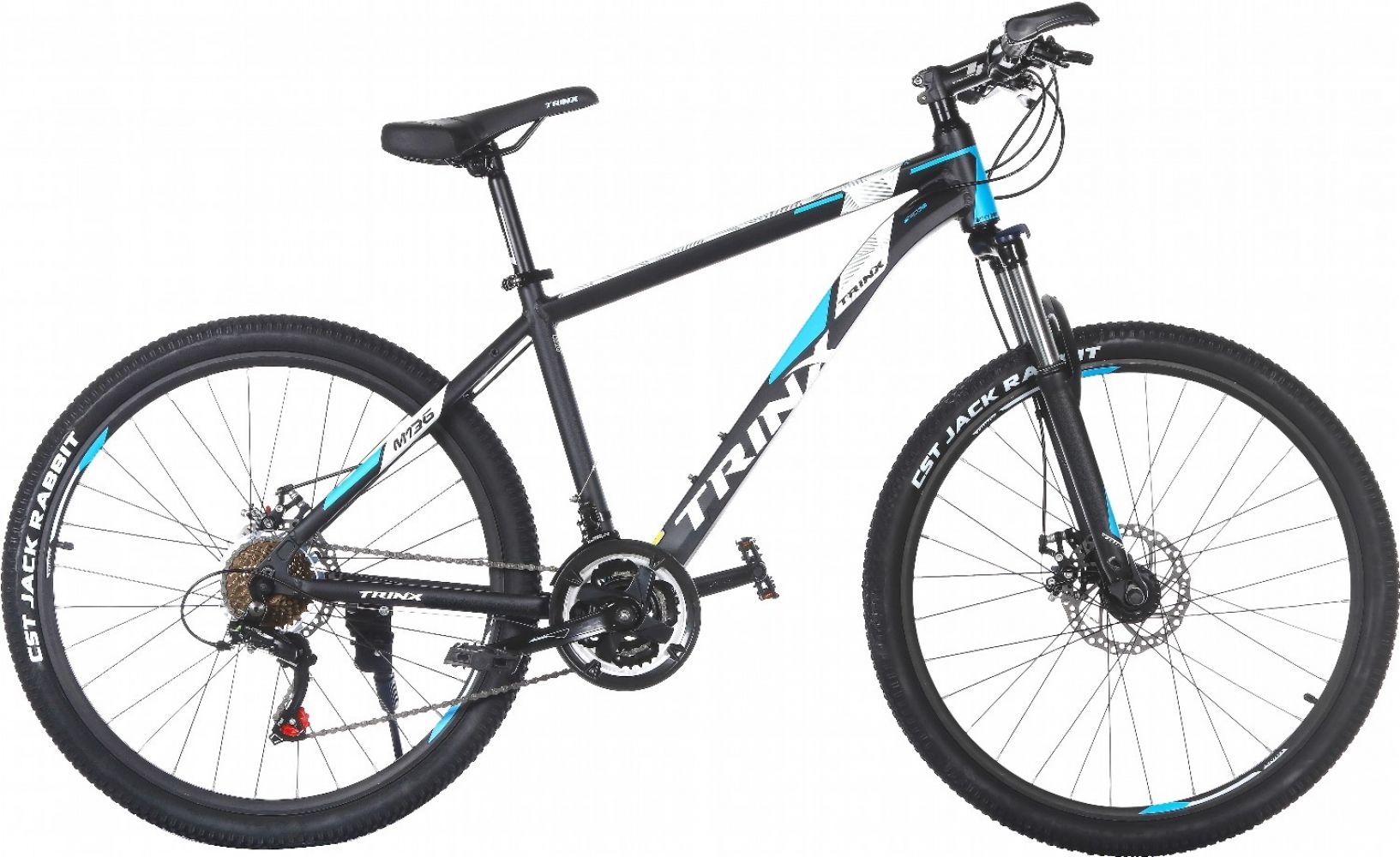 

Велосипед TRINX Majestic M136 2019 26" 17" Matt Black-Red-Grey