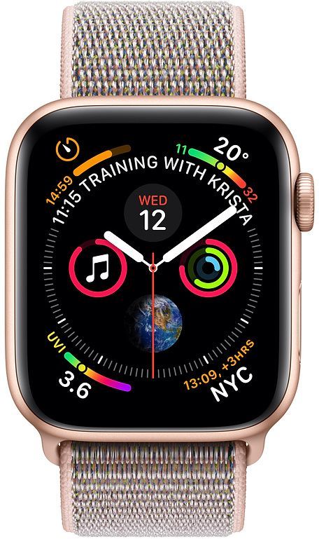 

Apple Watch Series 4 GPS 44mm Gold Aluminium Case with Pink Sand Sport Loop