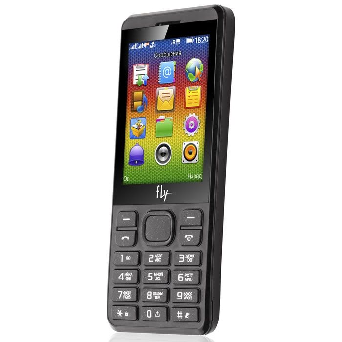 

Мобільний телефон Fly FF281 Dark Gray