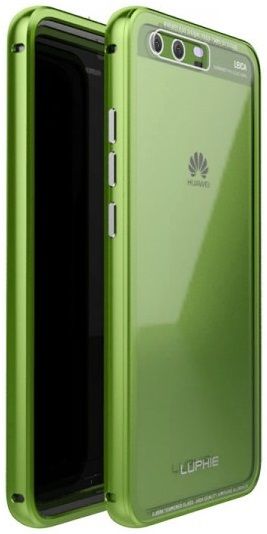 

Бампер Luphie Protection + Glass Huawei P10 Plus Green