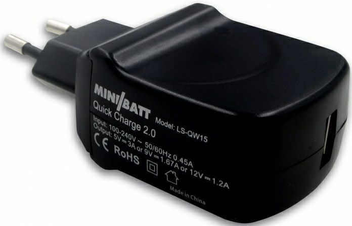 

Мережевий зарядний пристрій MiniBatt 2 Way Port USB (MB-ADP 2 USB) Black