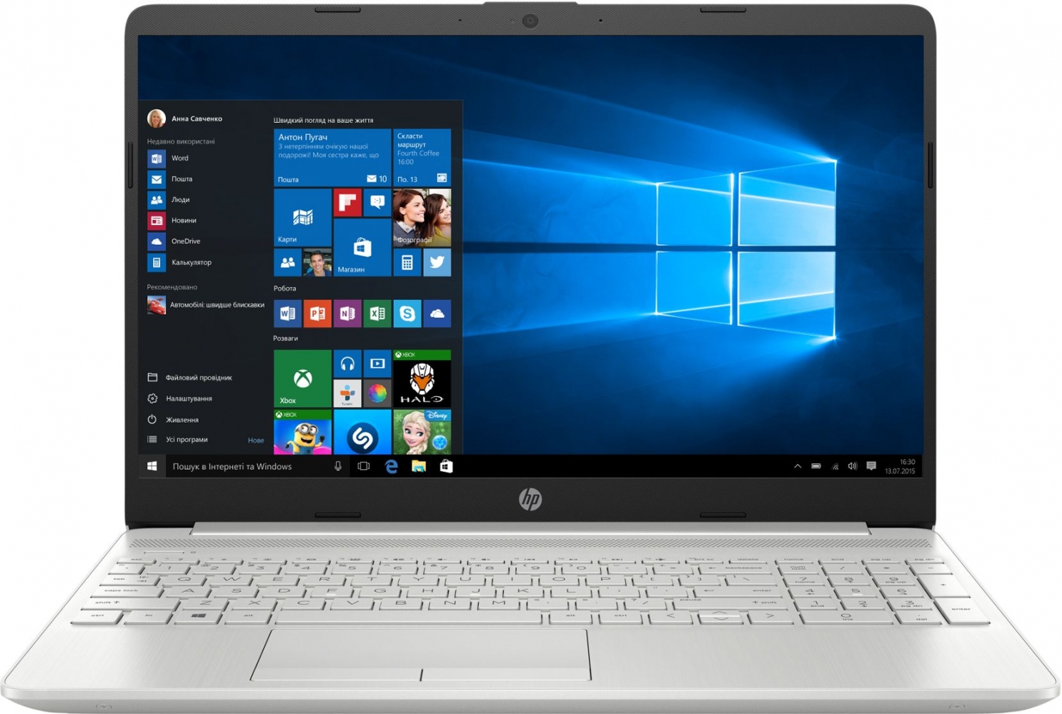 

Ноутбук HP 15-dw1003ua (2E9R0EA) Natural Silver