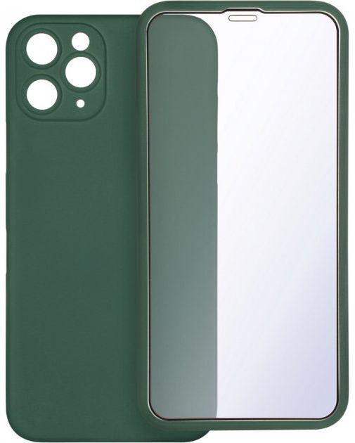 

Чохол-накладка Gelius Slim Full Cover Case + захисне скло для Apple iPhone 11 Pro Max Dark Green
