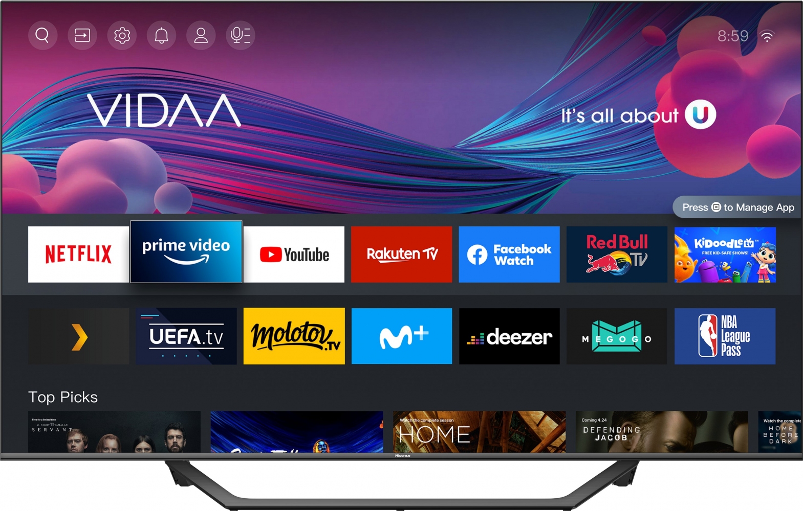 

Телевізор Hisense 65A7GQ