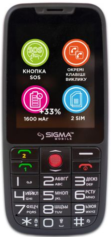 

Мобільний телефон Sigma mobile Comfort 50 Elegance3 Black