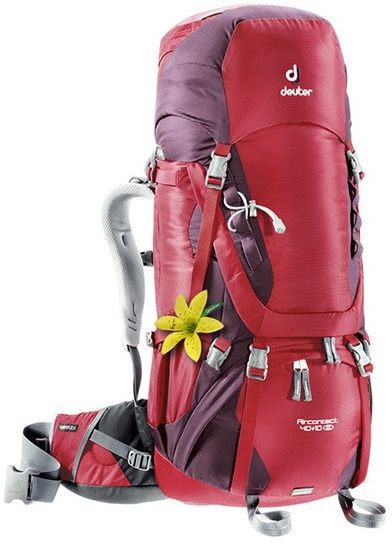 

Рюкзак Deuter Aircontact 40 + 10 SL Cranberry-aubergine