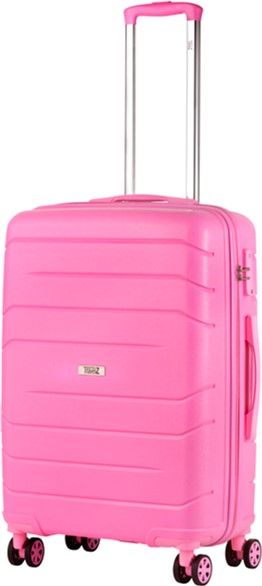 

Валіза на коліщатах TravelZ Big Bars (M) (927274) Pink