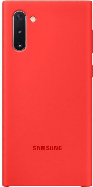 Акция на Накладка Samsung Silicone Cover для Samsung Galaxy Note 10 (EF-PN970TREGRU) Red от Територія твоєї техніки