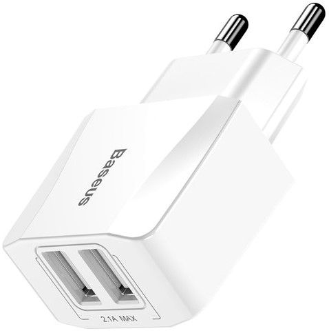 

Мережевий зарядний пристрій Baseus Mini Dual-U Charger 2.1 A (CCALL-MN02)