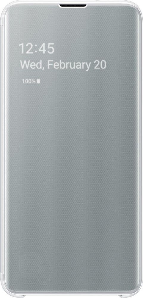 Акция на Чохол-книжка Samsung Clear View Cover для Samsung Galaxy S10e (EF-ZG970CWEGRU) White от Територія твоєї техніки